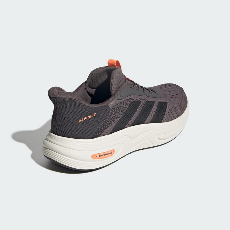adidas adidas CLOUDFOAM CUXXION RAPIDFIT SCHUH Sneaker Herren - Charcoal / Carbon / Lucid Orange - 4 | SportScheck