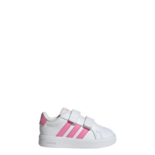Rückansicht von adidas GRAND COURT 3.0 KIDS SCHUH Sneaker Kinder Cloud White / Bliss Pink / Bliss Pink