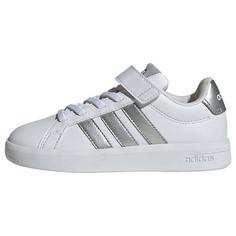 adidas GRAND COURT 3.0 SCHUHE FÜR KINDER Sneaker Kinder Cloud White / Silver Metallic / Silver Metallic