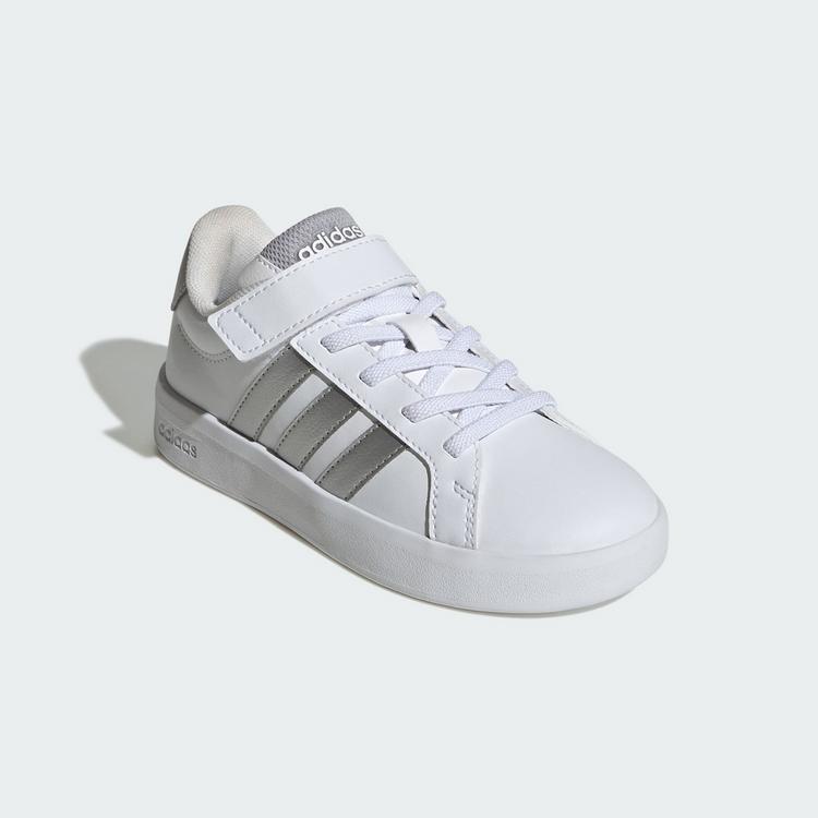 adidas adidas GRAND COURT 3.0 SCHUHE F&Uuml;R KINDER Sneaker Kinder - Cloud White / Silver Metallic / Silver Metallic - 3 | SportScheck