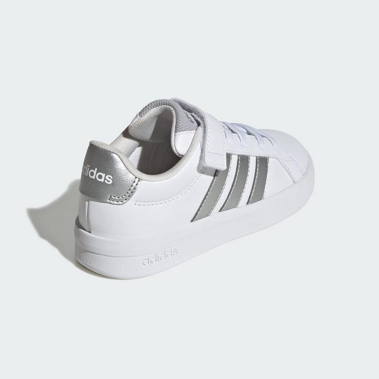 adidas adidas GRAND COURT 3.0 SCHUHE F&Uuml;R KINDER Sneaker Kinder - Cloud White / Silver Metallic / Silver Metallic - 4 | SportScheck