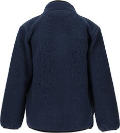 Rückansicht von ZigZag Root Fleecejacke Kinder 2002 Navy
