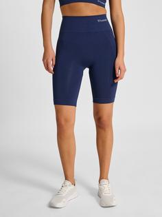 Rückansicht von hummel hmlTIF SEAMLESS CYLING SHORTS Funktionsshorts Damen BLACK IRIS