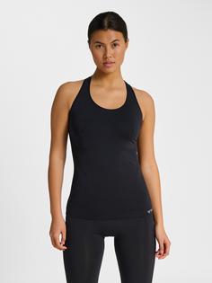 Rückansicht von hummel hmlTIF SEAMLESS TOP Funktionsshirt Damen BLACK