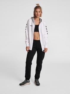 Rückansicht von hummel HMLGO COTTON ZIP HOODIE WOMAN Hoodie Damen EGRET MELANGE