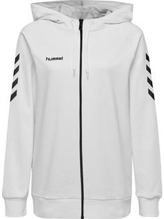hummel HMLGO COTTON ZIP HOODIE WOMAN Hoodie Damen EGRET MELANGE