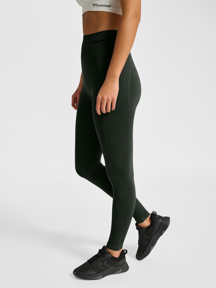 hummel hummel hmlTIF SEAMLESS HIGH WAIST TIGHTS Tights Damen - CLIMBING IVY - 0 | SportScheck