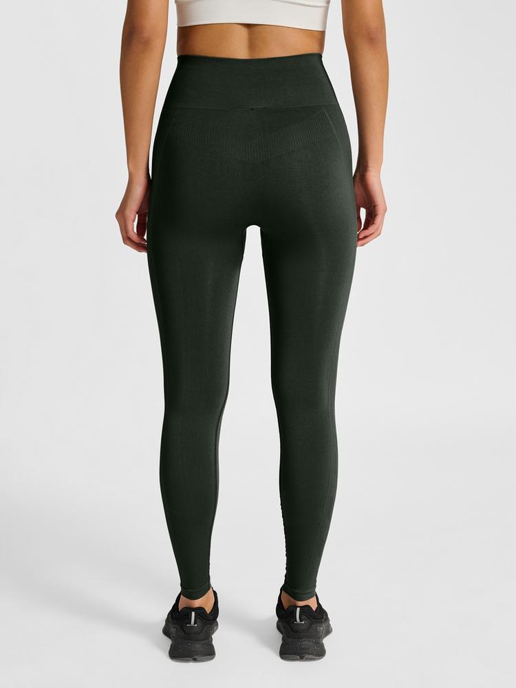 hummel hummel hmlTIF SEAMLESS HIGH WAIST TIGHTS Tights Damen - CLIMBING IVY - 1 | SportScheck