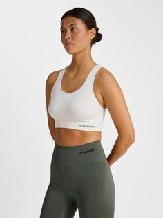 Rückansicht von hummel hmlTIF SEAMLESS SPORTS TOP Funktionstop Damen WHITE