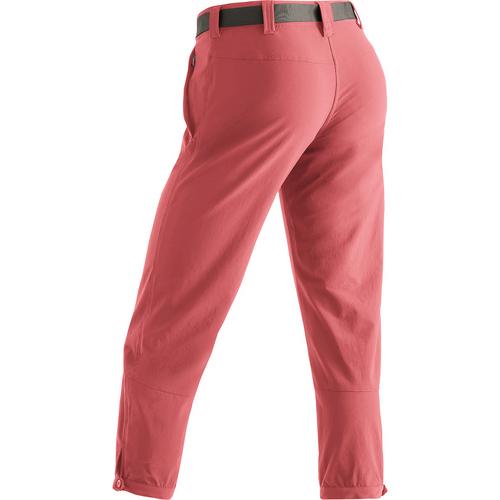 Rückansicht von Maier Sports Lulaka 7/8 Funktionsshorts Damen Rot4541