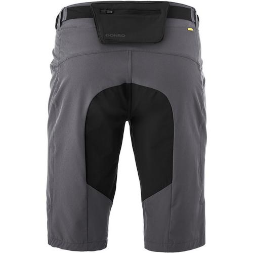 Rückansicht von Gonso Trail Shorts Hipbag Fahrradshorts Herren Grau0611