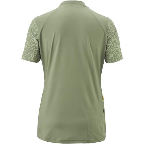 Rückansicht von Gonso Adventure Jersey Halfzip Fahrradtrikot Damen Moos1517