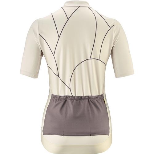 Rückansicht von Gonso Road Jersey Print Fahrradtrikot Damen Grau0617