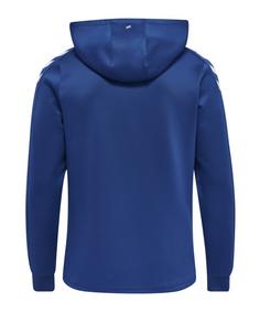 Rückansicht von hummel hmlCORE XK Sweat Hoody Funktionssweatshirt Herren blau