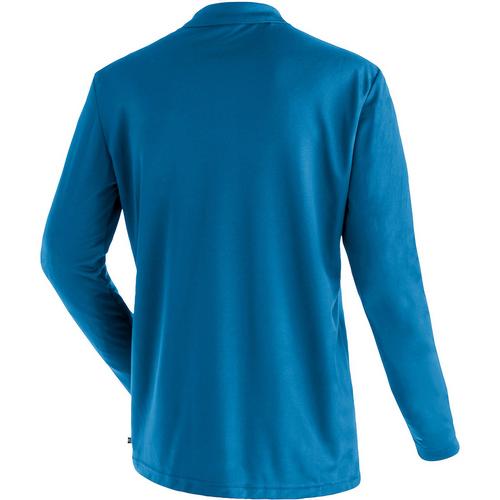 Rückansicht von Maier Sports Ulrich Poloshirt Herren Blau3047
