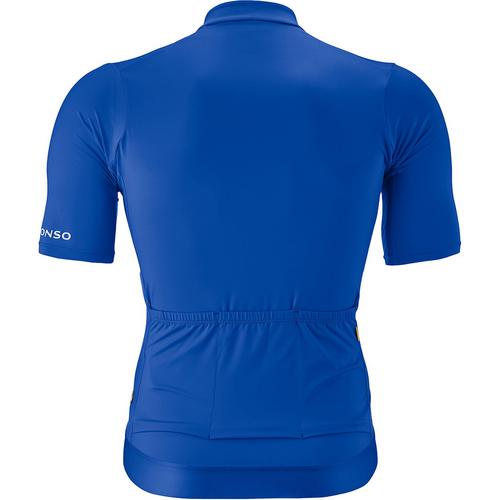 Rückansicht von Gonso Road Jersey Fahrradtrikot Herren Blau3075
