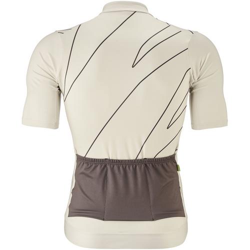 Rückansicht von Gonso Road Jersey Print Fahrradtrikot Herren Grau0617