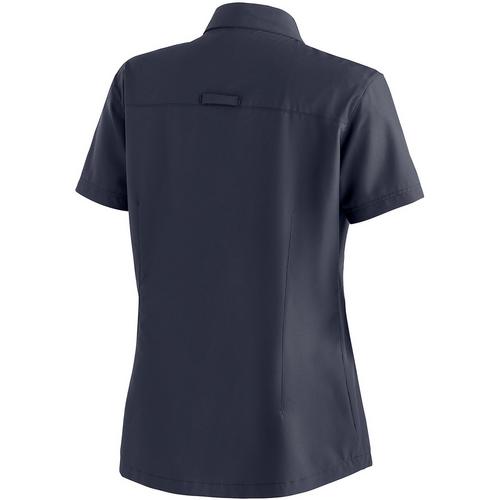 Rückansicht von Maier Sports Magos S/S W Funktionsbluse Damen Marine3272