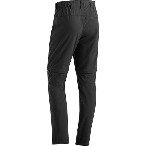 Rückansicht von Maier Sports Tajo Zip Loop Trekkinghose Herren Schwarz01100