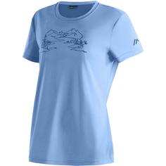 Maier Sports Wilma Print T-Shirt Damen Blau3013