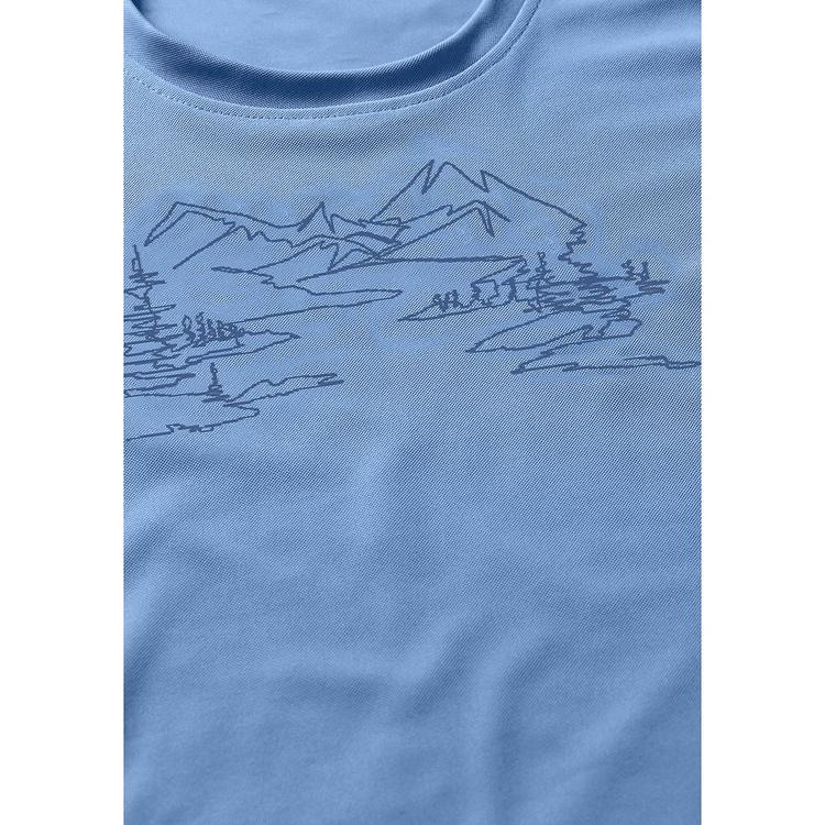 Maier Sports Maier Sports Wilma Print T-Shirt Damen - Blau3013 - 1 | SportScheck