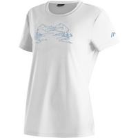 Maier Sports Wilma Print T-Shirt Damen - Wei&szlig;