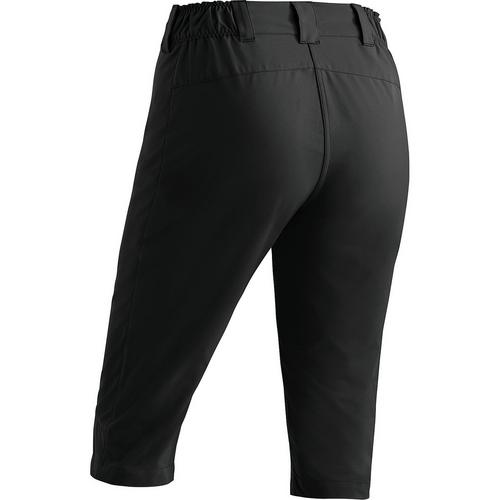 Rückansicht von Maier Sports Lulaka Capri Loop Funktionsshorts Damen Schwarz01100