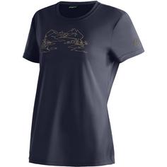 Maier Sports Wilma Print T-Shirt Damen Marine3272