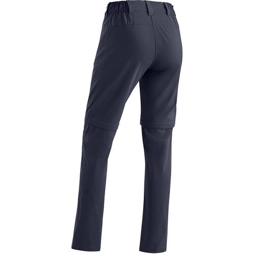 Rückansicht von Maier Sports Nata Zip Loop Trekkinghose Damen Marine3272
