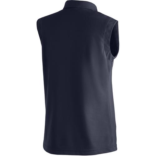 Rückansicht von Maier Sports Ulrike Sleeveless Poloshirt Damen Marine3272