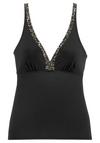 Lascana B&uuml;gel-Tankini-Top Bikini Oberteil Damen - schwarz-leo