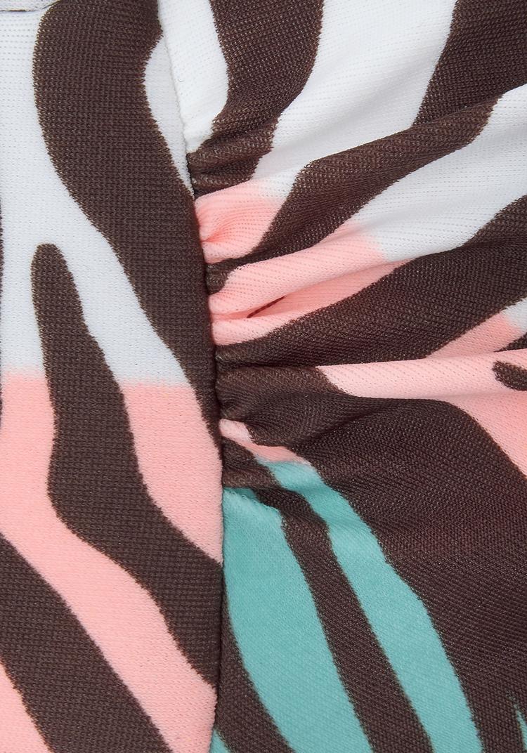 VENICE BEACH VENICE BEACH B&uuml;gel-Bandeau-Bikini-Top Bikini Oberteil Damen - t&uuml;rkis-bedruckt - 2 | SportScheck