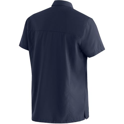 Rückansicht von Maier Sports Magos S/S M Outdoorhemd Herren Marine3272