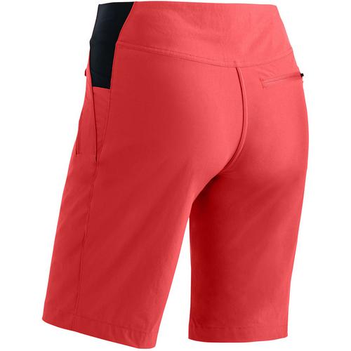 Rückansicht von Maier Sports Inara Short Vario Funktionsshorts Damen Rot4541