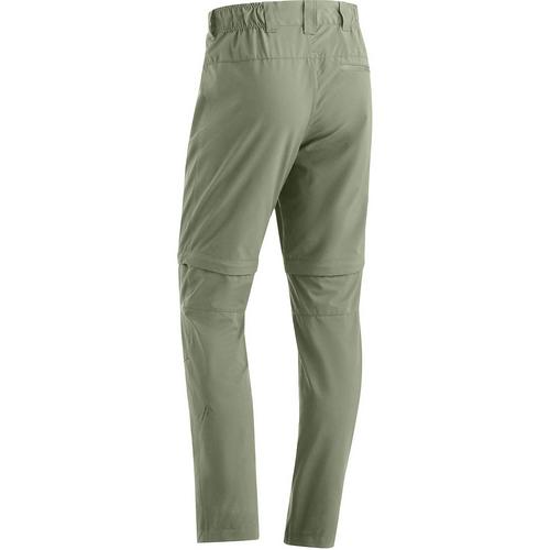 Rückansicht von Maier Sports Tajo Zip Loop Trekkinghose Herren Grün2068