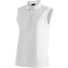 Maier Sports Ulrike Sleeveless Poloshirt Damen Weiß