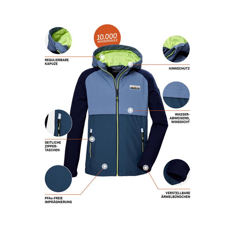 KILLTEC KILLTEC KOS 137 Softshelljacke Jungen - Blau3018 - 3 | SportScheck