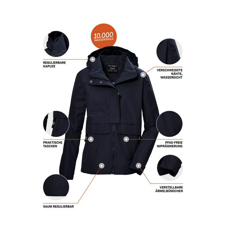 KILLTEC KILLTEC KOS 149 Softshelljacke M&auml;dchen - Blau3044 - 3 | SportScheck