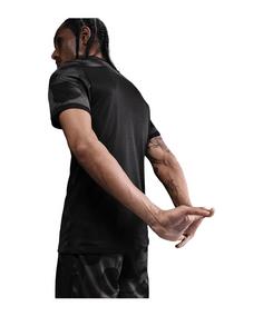 Rückansicht von Nike Academy Trainingsshirt Funktionsshirt Herren grauschwarz