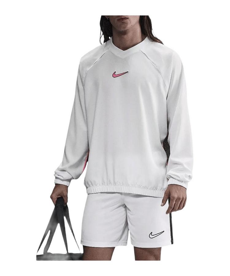 Nike Nike Academy Trainingsshirt Wei&szlig; Funktionsshirt Herren - weissschwarzrosa - 0 | SportScheck