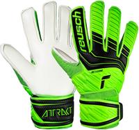 Reusch Attrakt Solid Junior Torwarthandschuhe Kinder - 5551 green gecko/black