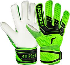 Reusch Attrakt Solid Junior Torwarthandschuhe 5551 green gecko/black