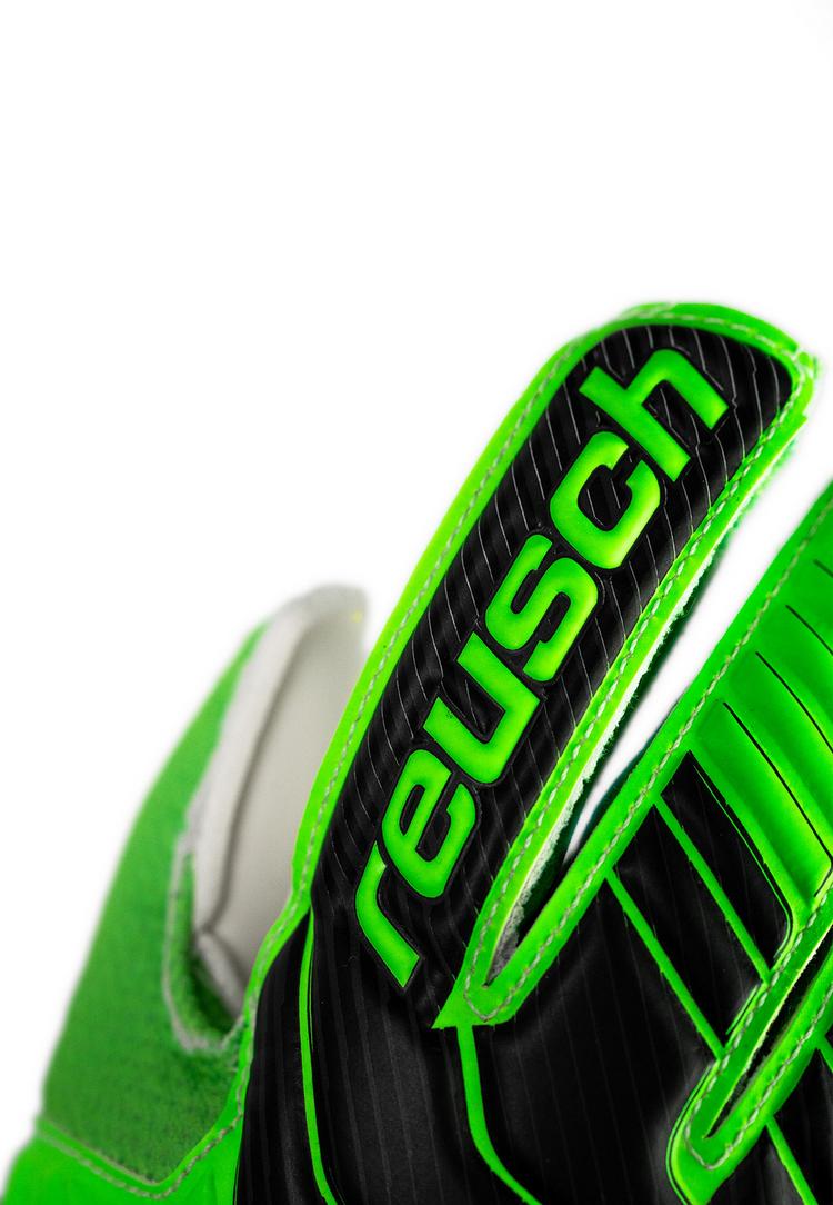 Reusch Reusch Attrakt Solid Junior Torwarthandschuhe Kinder - 5551 green gecko/black - 3 | SportScheck