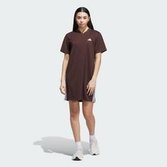 Rückansicht von adidas Sport Craft Shift Kleid Kleid Damen Shadow Brown