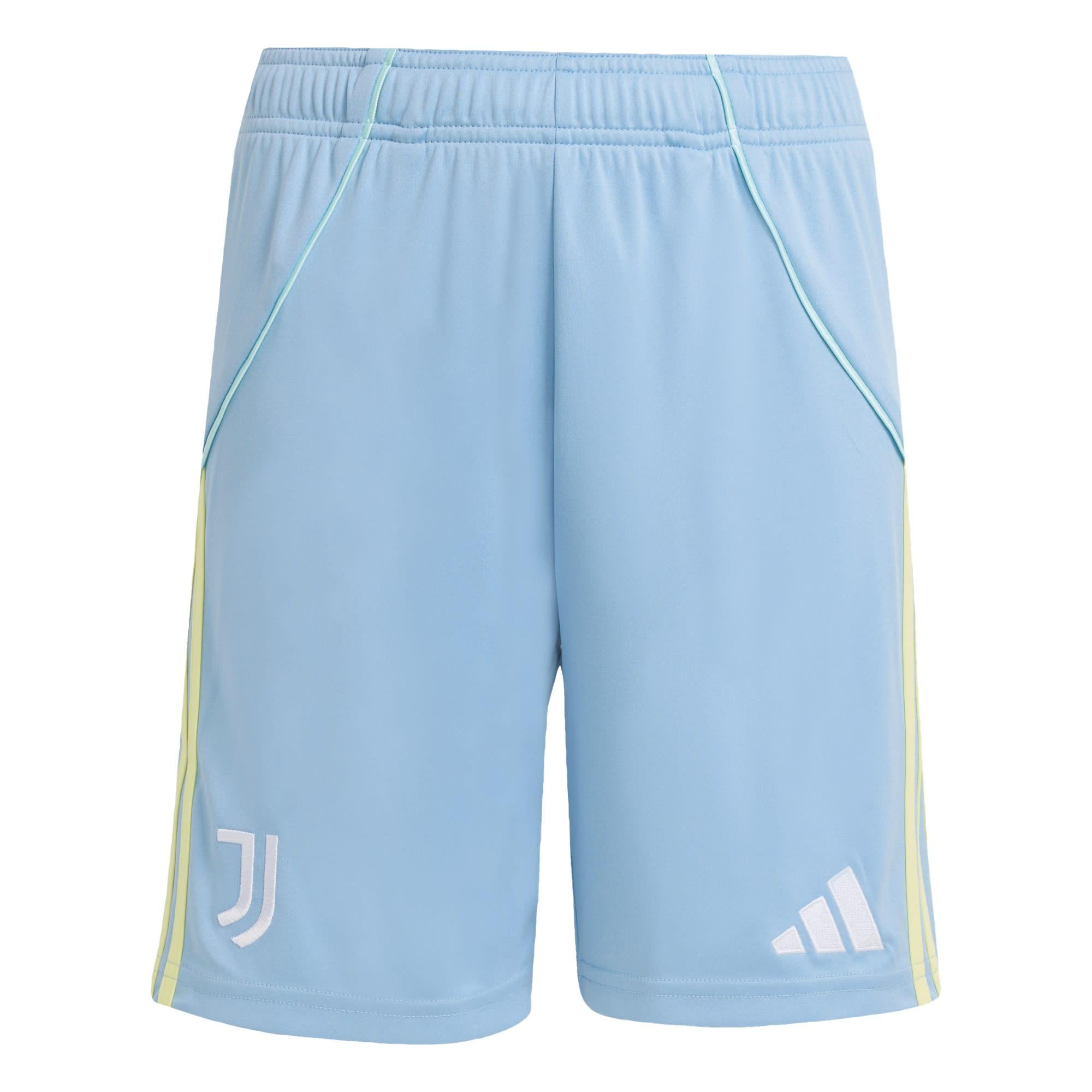 adidas Juventus Turin 25/26 Kids Ausw&auml;rtsshorts Funktionsshorts Kinder - Ash Blue