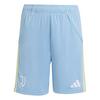 adidas Juventus Turin 25/26 Kids Ausw&auml;rtsshorts Funktionsshorts Kinder - Ash Blue