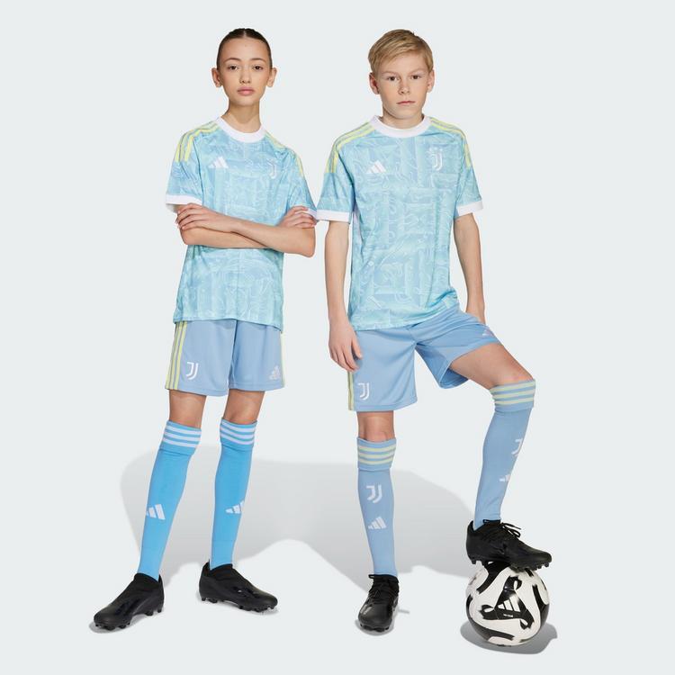 adidas adidas Juventus Turin 25/26 Kids Ausw&auml;rtsshorts Funktionsshorts Kinder - Ash Blue - 0 | SportScheck