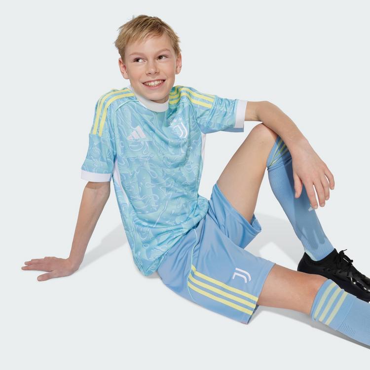 adidas adidas Juventus Turin 25/26 Kids Ausw&auml;rtsshorts Funktionsshorts Kinder - Ash Blue - 0 | SportScheck