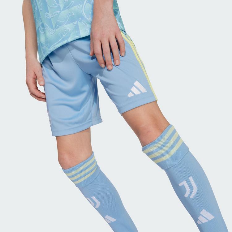 adidas adidas Juventus Turin 25/26 Kids Ausw&auml;rtsshorts Funktionsshorts Kinder - Ash Blue - 1 | SportScheck
