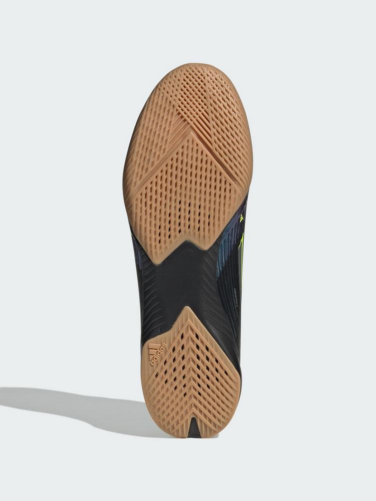 adidas adidas F50 League Fu&szlig;ballschuh, Hallenb&ouml;den Fu&szlig;ballschuhe - Core Black / Iron Metallic / Lucid Lemon - 1 | SportScheck